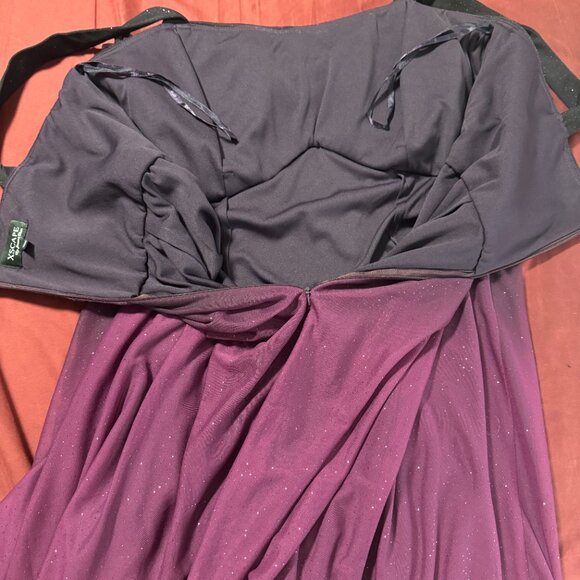 Sparkling Purple Ombre Prom Evening Party Dress XSCAPE by Joanna Chen size18W - Picture 10 of 10